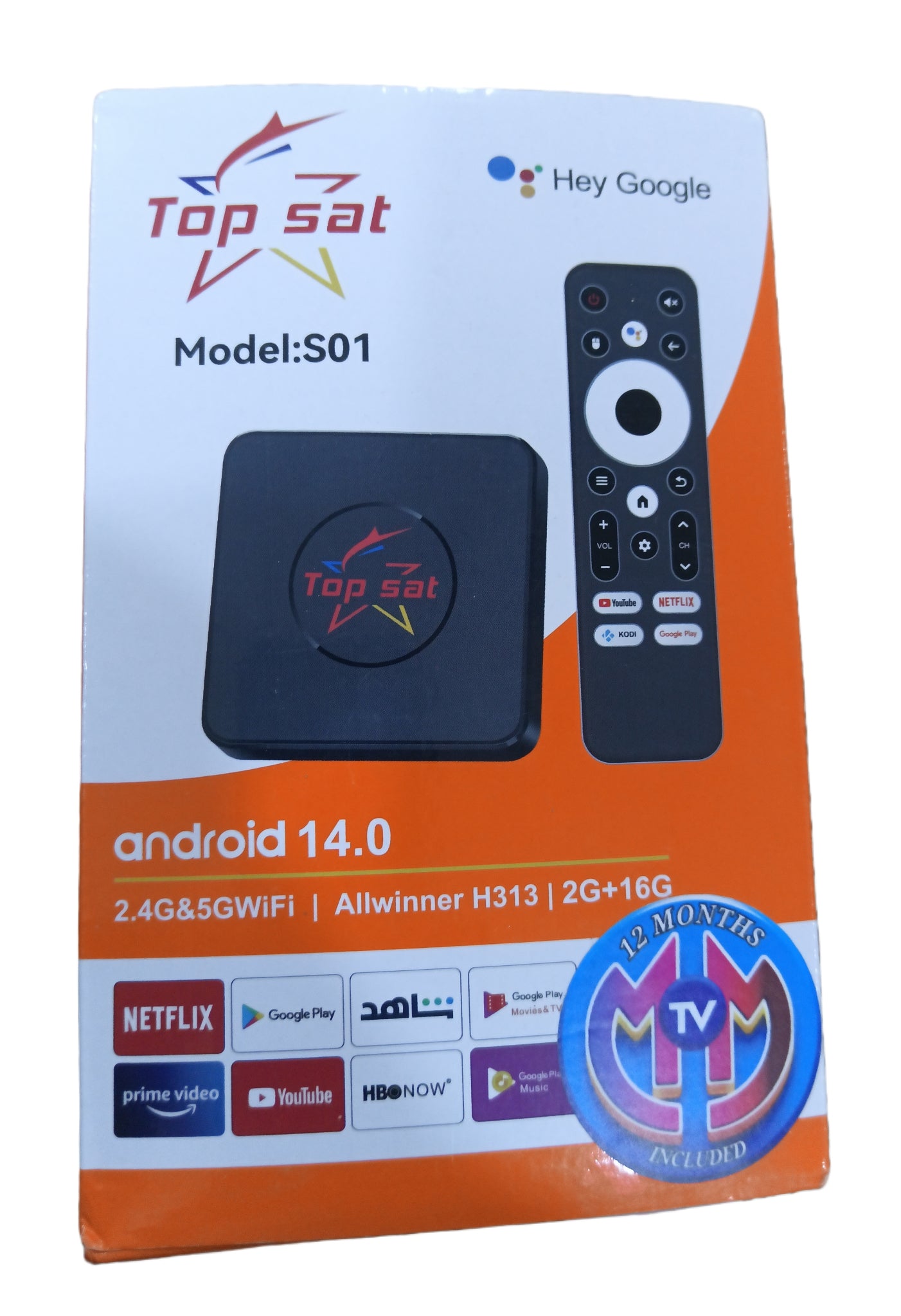 TOPSAT TV BOX 4k ANDROID 14